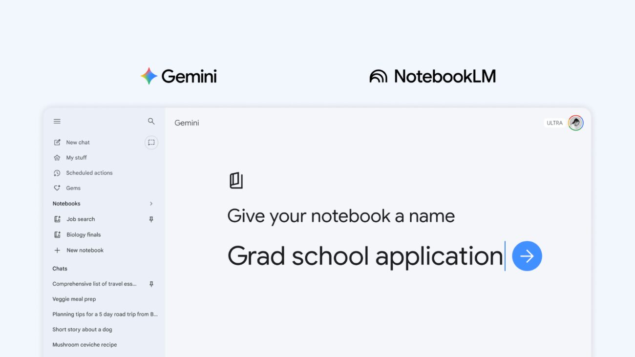 Google Gemini Adds Notebooks Feature for AI Workflows - The Technology ...